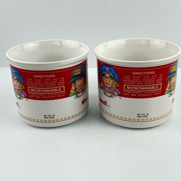 Campbells Soup Mugs 1998 Vintage Collectible Professions Mugs Set of 2 - 14 oz - Picture 2 of 8